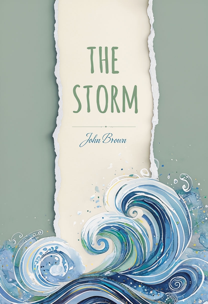 Modern Minimalist Book Cover Design for 'The Storm' EBook Cover
