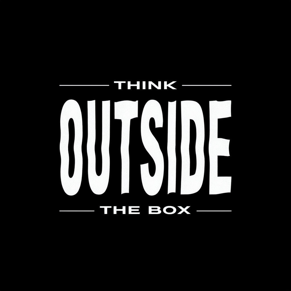 Bold Motivational Think Outside the Box T-Shirt